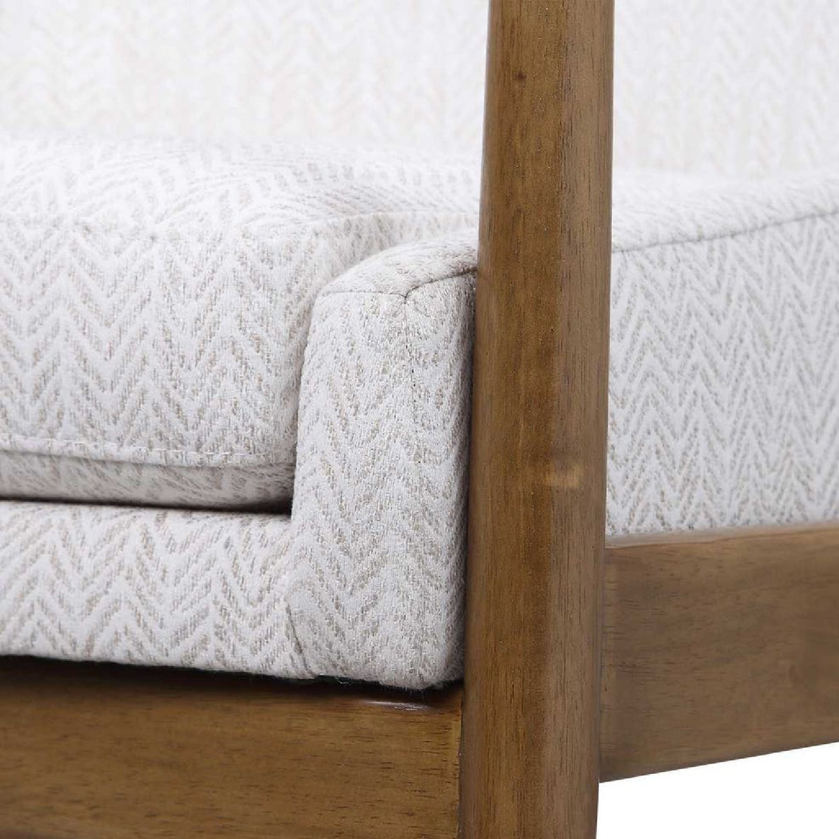   White Fabric Scandinavian Accent Chair | Oroa.com