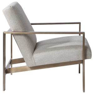   Beige Woven Fabric Accent Chair | Oroa.com