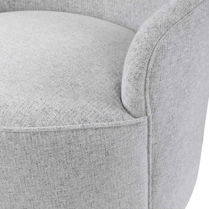   White Linen Blend Swivel Chair | Oroa.com