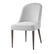 Modern European furniture - White Fabric Dining Chairs (2) - www.oroa.com