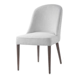 Modern European furniture - White Fabric Dining Chairs (2) - www.oroa.com