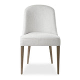Modern European furniture - White Fabric Dining Chairs (2) - www.oroa.com