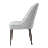 Modern European furniture - White Fabric Dining Chairs (2) - www.oroa.com