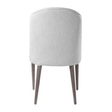Modern European furniture - White Fabric Dining Chairs (2) - www.oroa.com