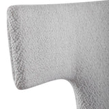 White Fabric Mid-Century Accent Chairs (2) | Uttermost Klismos