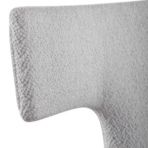   White Fabric Mid-Century Accent Chairs (2) | Oroa.com