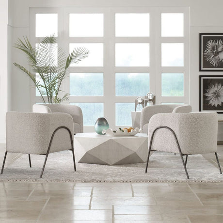Barrel-Back Scandinavian Accent Chair | Uttermost Jacobsen