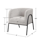 Barrel-Back Scandinavian Accent Chair | Uttermost Jacobsen