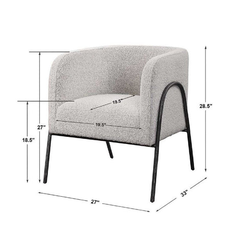 Barrel-Back Scandinavian Accent Chair | Uttermost Jacobsen