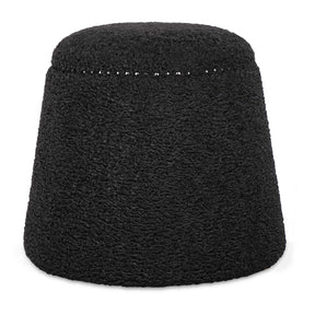 Black Shearling Ottoman by Uttermost Gumdrop