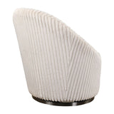 Fluted Chenille Swivel Chair | Uttermost  Crue