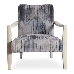   Abstract Print Chenille Accent Chair | Oroa.com