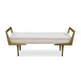 Modern European furniture - Tufted Beige Fabric Bench - www.oroa.com