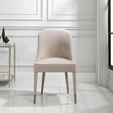 Modern European furniture - Welted Trim Modern Dining Chairs (2)  - www.oroa.com