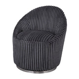 Fluted Chenille Swivel Chair | Uttermost  Crue