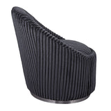 Fluted Chenille Swivel Chair | Uttermost  Crue