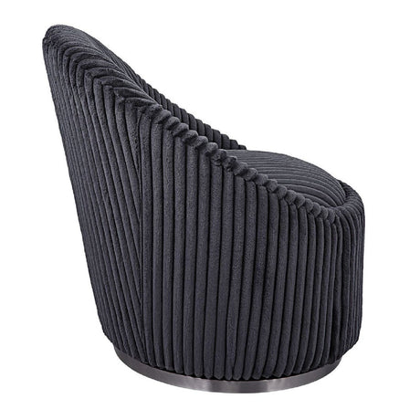 Fluted Chenille Swivel Chair | Uttermost  Crue