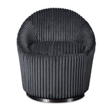 Fluted Chenille Swivel Chair | Uttermost  Crue