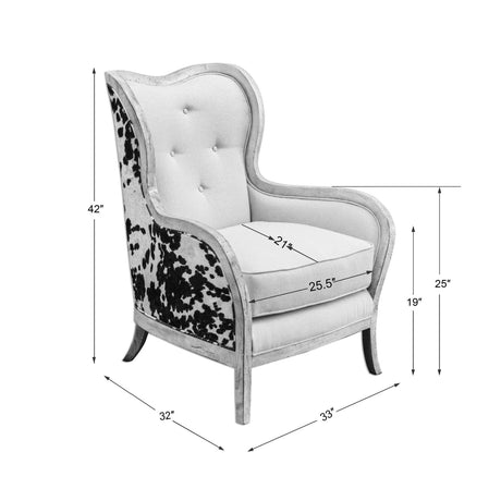 Modern European furniture - Two-Toned Velvet Back Lounge Chair - www.oroa.com