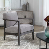 Gray Oak Cushioned Lounge Chair | Uttermost Brunei