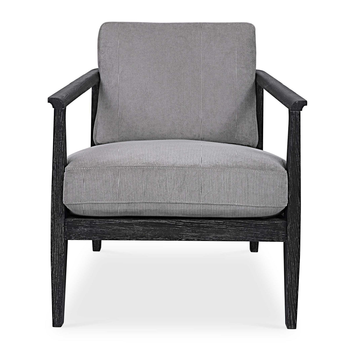   Gray Oak Cushioned Lounge Chair | Oroa.com