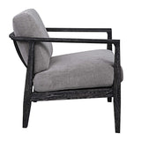 Gray Oak Cushioned Lounge Chair | Uttermost Brunei