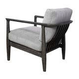 Gray Oak Cushioned Lounge Chair | Uttermost Brunei