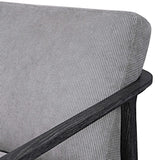 Gray Oak Cushioned Lounge Chair | Uttermost Brunei