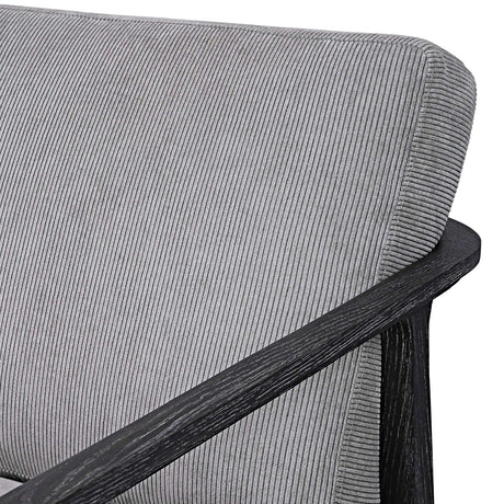 Gray Oak Cushioned Lounge Chair | Uttermost Brunei