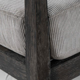 Gray Oak Cushioned Lounge Chair | Uttermost Brunei