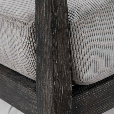 Gray Oak Cushioned Lounge Chair | Uttermost Brunei