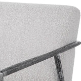 Iron Framed Boucle Lounge Chair | Uttermost Brisbane