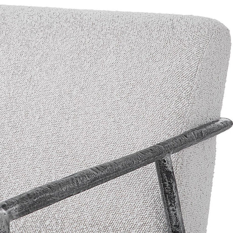 Iron Framed Boucle Lounge Chair | Uttermost Brisbane