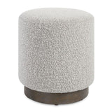 Cylindrical Textured Fabric Ottoman | Uttermost Avila