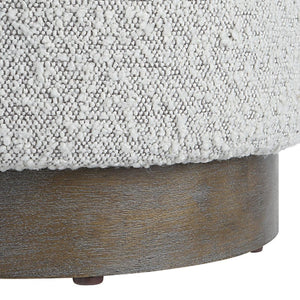   Cylindrical Textured Fabric Ottoman | Oroa.com