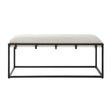 Modern European furniture - White Waffle Seat Bench - www.oroa.com