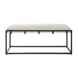 Modern European furniture - White Waffle Seat Bench - www.oroa.com