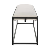 Modern European furniture - White Waffle Seat Bench - www.oroa.com