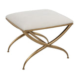 Curved Gold Frame Bench S | Uttermost Crossing