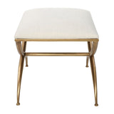 Curved Gold Frame Bench S | Uttermost Crossing