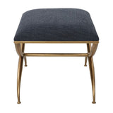 Curved Gold Frame Bench S | Uttermost Crossing