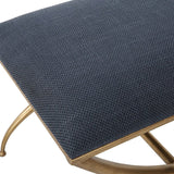 Curved Gold Frame Bench S | Uttermost Crossing