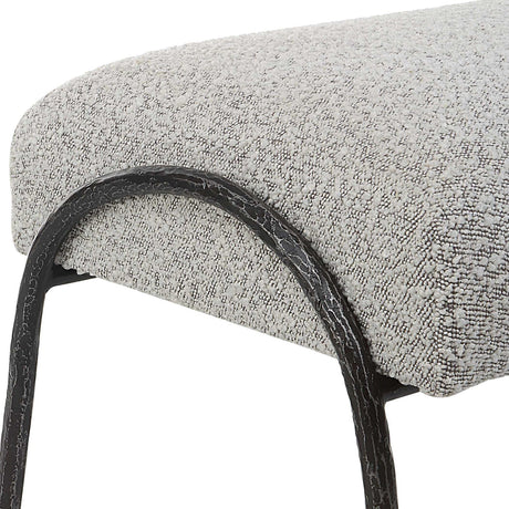 Boucle Scandinavian Bench | Uttermost Jacobsen