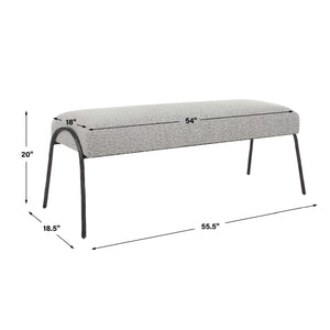   Boucle Scandinavian Bench | Oroa.com