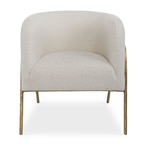 White Shearling Accent Chair by Uttermost Jacobsen