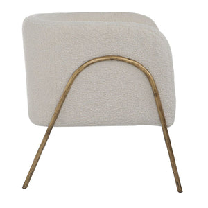   White Shearling Accent Chair | Oroa.com
