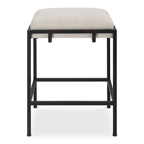 Modern European furniture - White Fabric Seat Counter Stool - www.oroa.com