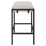 Modern European furniture - White Fabric Seat Counter Stool - www.oroa.com