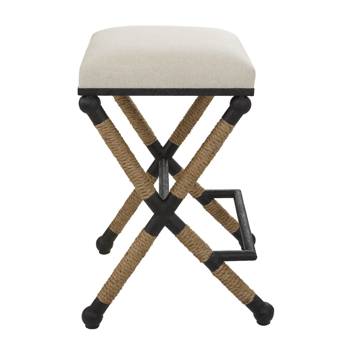   Cream Cotton Counter Stool | Oroa.com