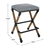 Modern European furniture - Sailor Striped Counter Stool - www.oroa.com